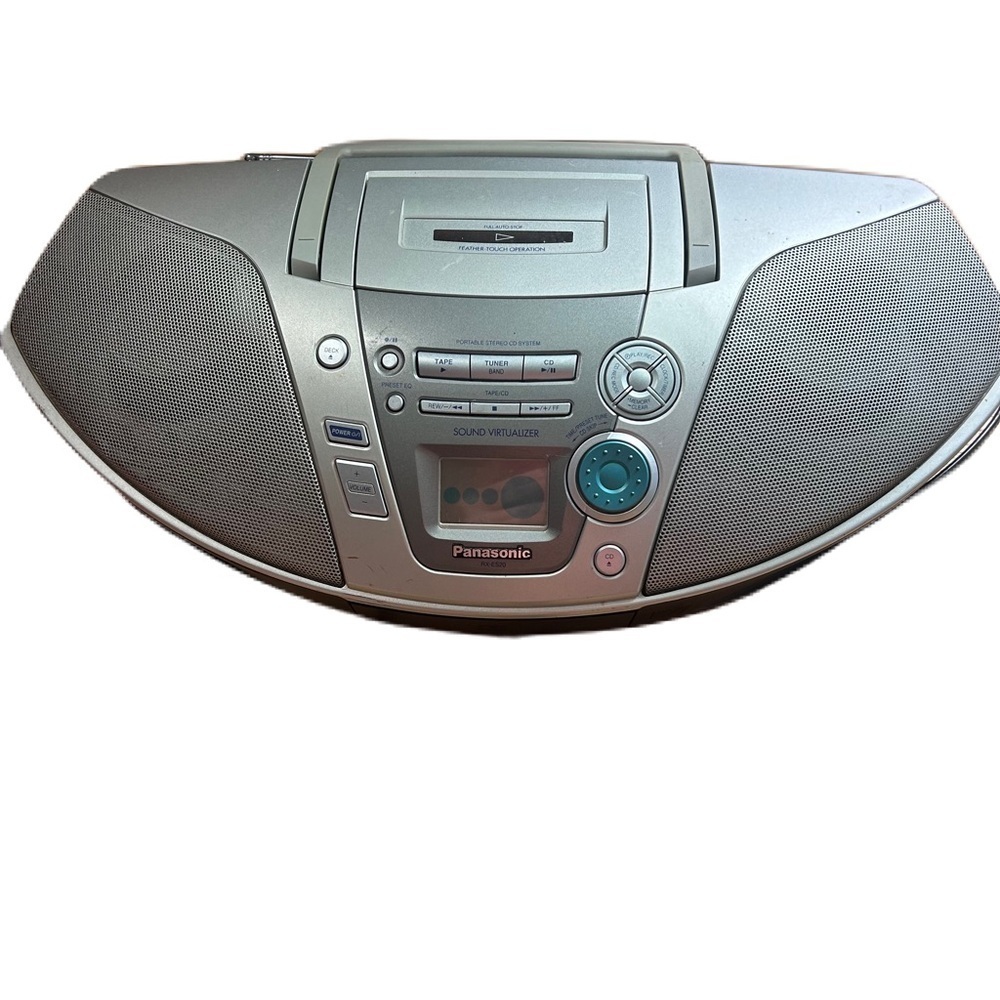 Vintage Panasonic RXES20 AM/FM Radio Cassette CD Turner Player Gray Silver